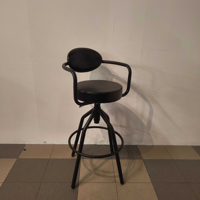 Hoker wysoki, teko-skóra taboret LOFT 2-163 | WYPZEDAŻ