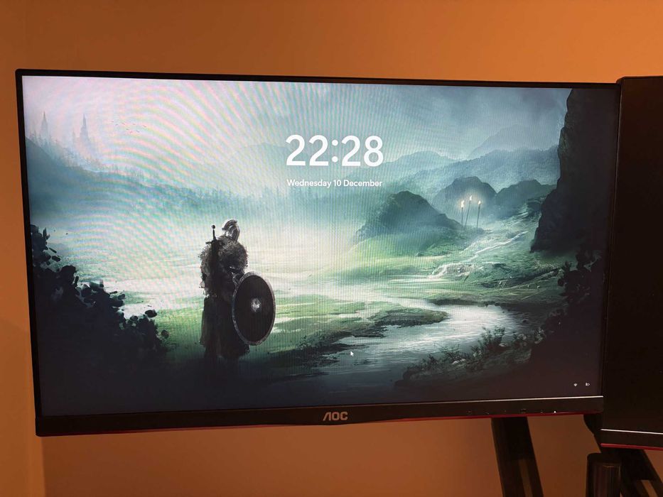 2x Monitores 27' & 24' + Suporte duplo - AOC