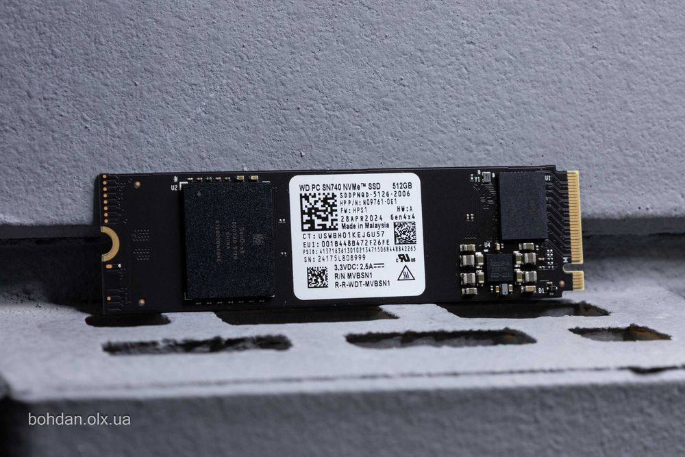 WD SN740 512GB NVMe SSD (SDDPNQD-512G-2006) - OEM-версія SN770M