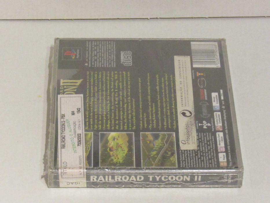 Jogo Playstation PS1 PSX Railroad Tycoon II novo selado