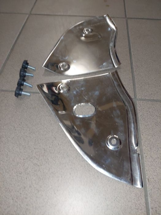 NOWOŚĆ! Oslony boczne boczki rama romet komar sport sztywniak chrom!