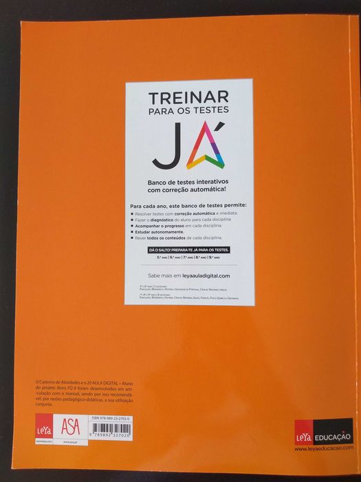Caderno de Atividades Novo FQ - Físico-Química - 8º Ano