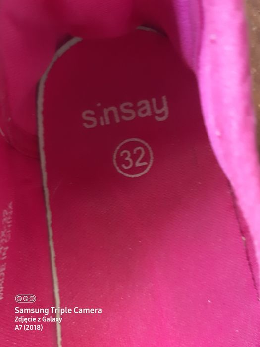 Sprzedam buciki dla dziewczynki rozmiar 32 Sinsay