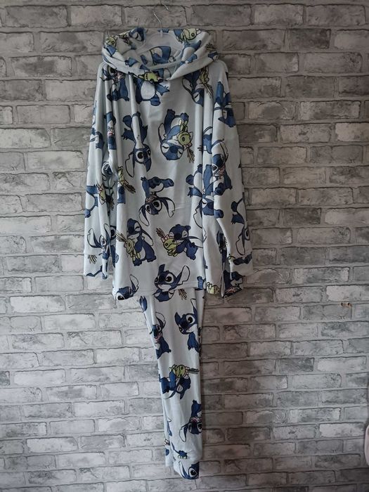 Miękka piżama welurowa z kapturem Disney Stitch PRIMARK