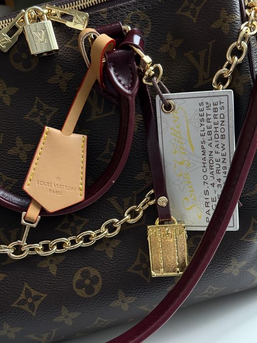 Сумка Louis Vuitton Speedy 30 бургунді
