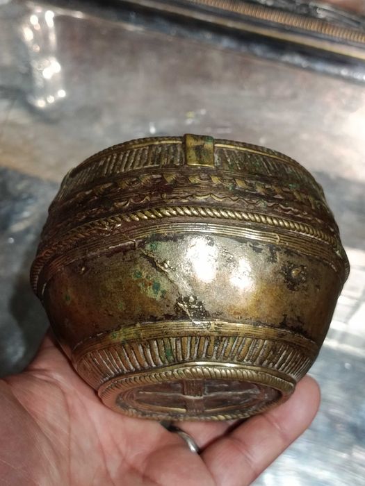 Tigela de Bronze do Benim Séc XIX 12 cm