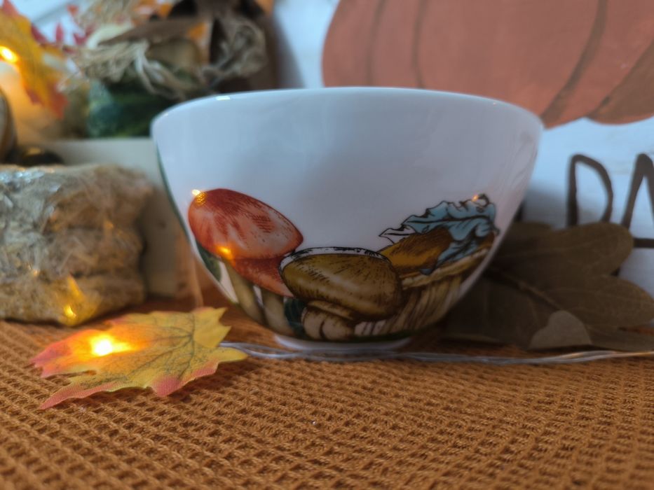 Tigela Porcelana Loja do Gato Preto Coleção Greenery