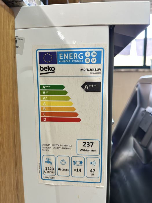 Máquina de Lavar Loiça Beko MDFN26431W – 14 Talheres | Classe A+++