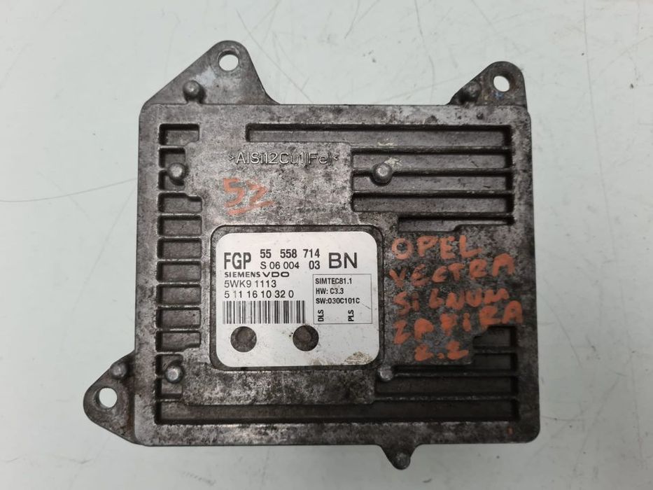CENTRALINA SIEMENS ORIGINAL | REF. 55558714 BN 5WK91113 | OPEL VECTRA