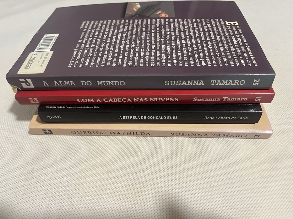 Livros Susanna Tamaro (3) e Rosa Lobato Faria (1)