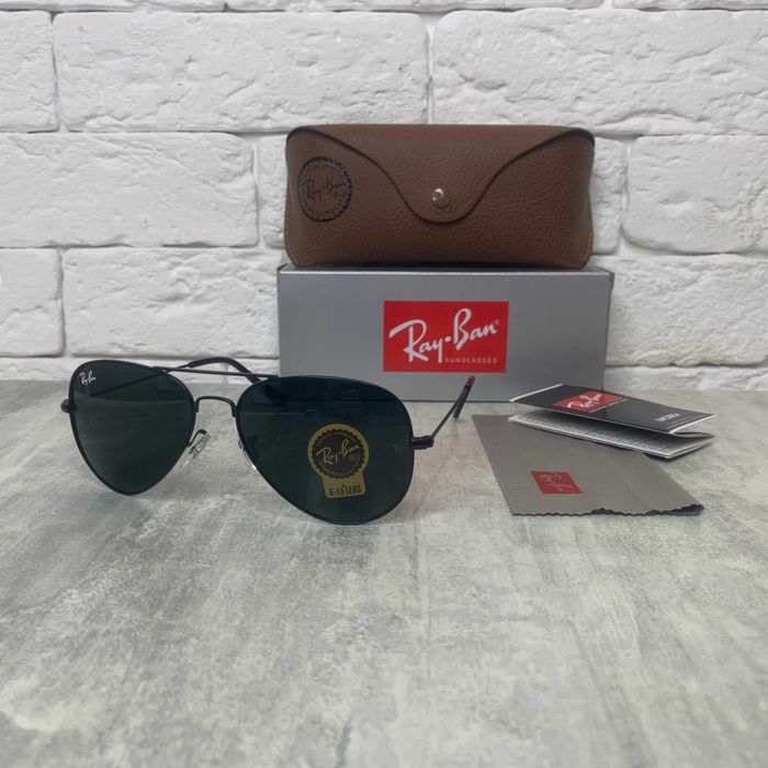Сонцезахисні окуляри Ray Ban 3025 Aviator чорний лінза скло