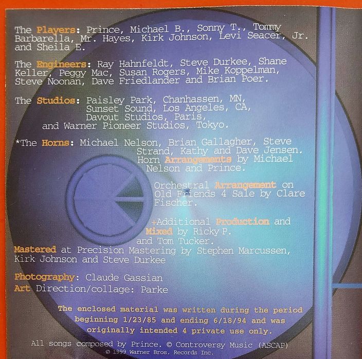 CD The Vault... PRINCE 4 Sale