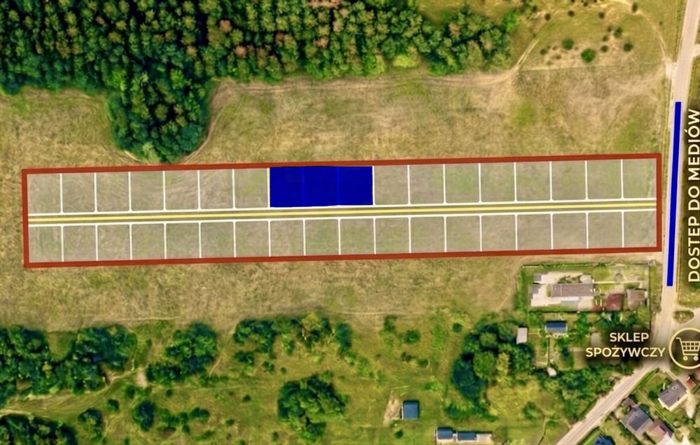Działki premium przy jeziorze Piaseczno - 950m do plaży!