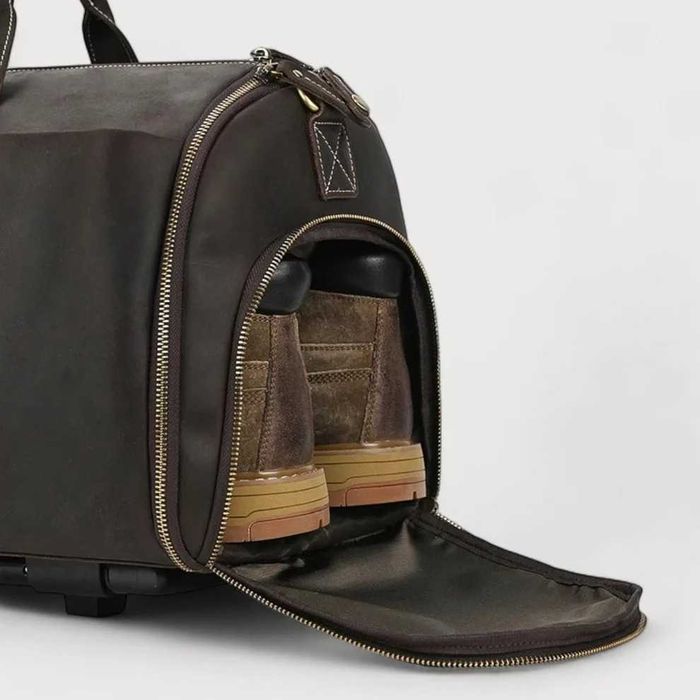 Garbelle OSCAR mala cabine em pele com rodas - porta fatos