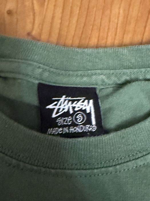 Футболка Stussy зеленая