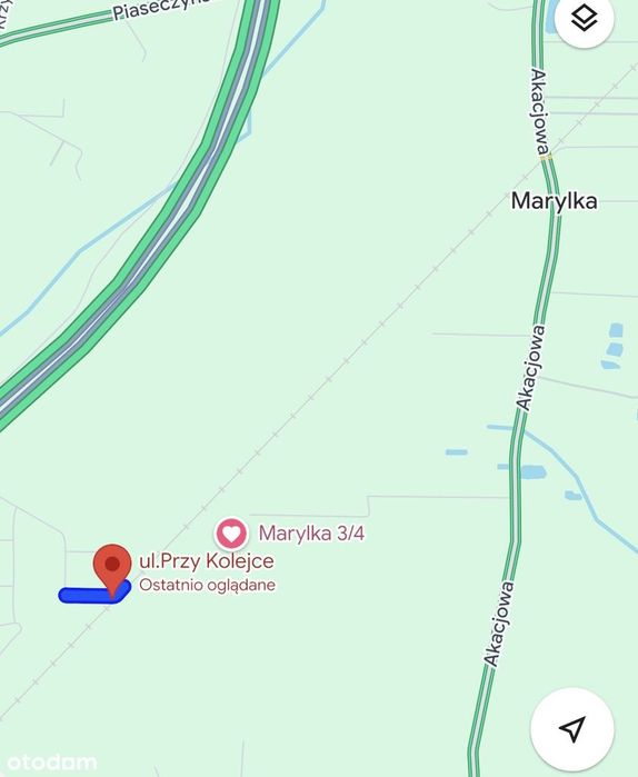 Działka budowlana 1294 m2 Marylka BEZPOŚREDNIO