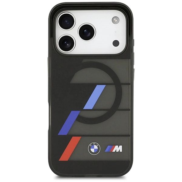 Etui BMW M IML Metal Buttons Tricolor Lines MagSafe na iPhone 17 Pro M