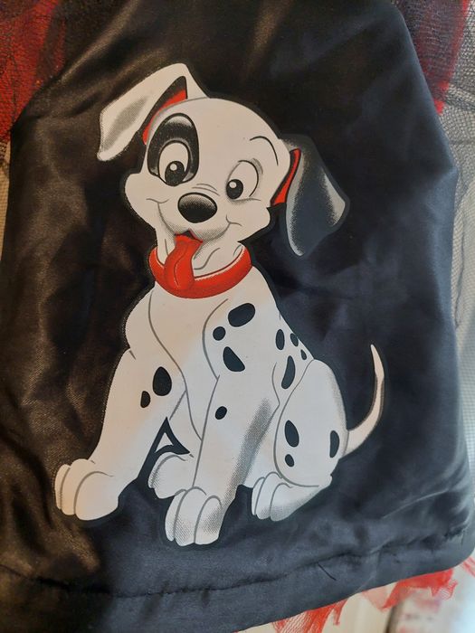 Kostium 110/116 Cruella 101 dalmatyńczyków przebranie balik sukienka