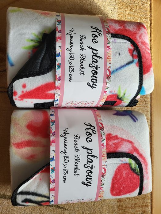 2 szt koc plażowy piknikowy 150x125 cm