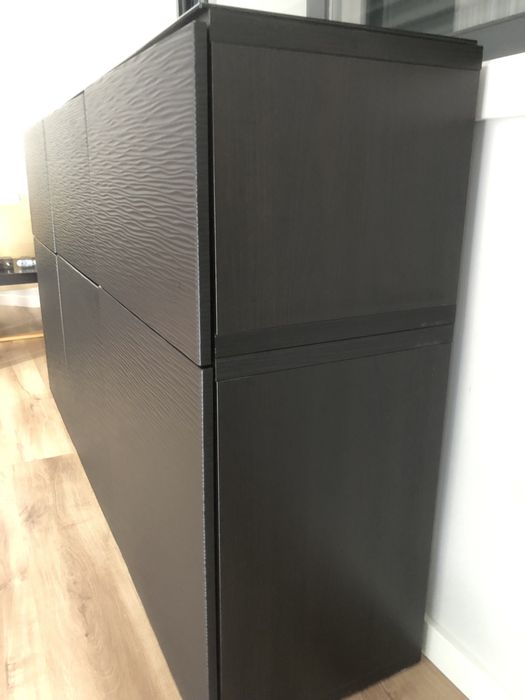 Aparador -Movel IKEA sala ou escritorio com tampo em vidro.