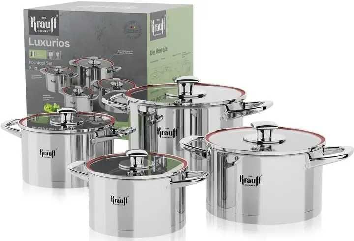 Набор посуды Krauff 8 предметов(4 кастрюли, новый) (26-238-043)