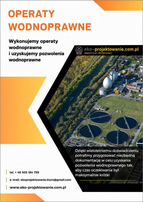 Operaty wodnoprawne – kompleksowa obsługa