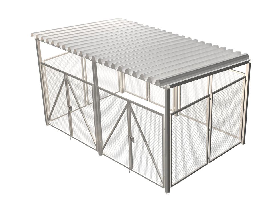 WIATA NA KOSZE Z BUTLAMI Gazu technicznego 6 m x 3,3 m x 3,8