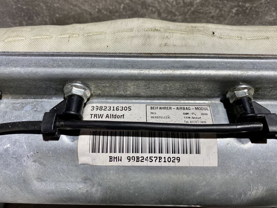 Подушка AiR Bag BMW E39 E38 Безопасности БМВ Е39 Е38 Пасажир Безпеки