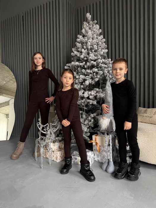 Термобілизна дитяча бавовна на флісі різні розміри і кольори