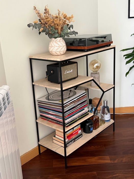 Estante de apoio ou de decor em madeira mangueira - peça única