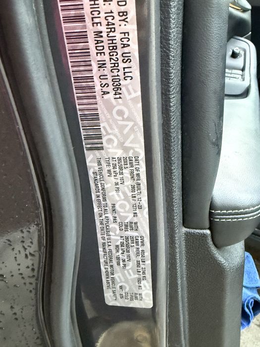 Grand Cherokee WL 2023 декабрь