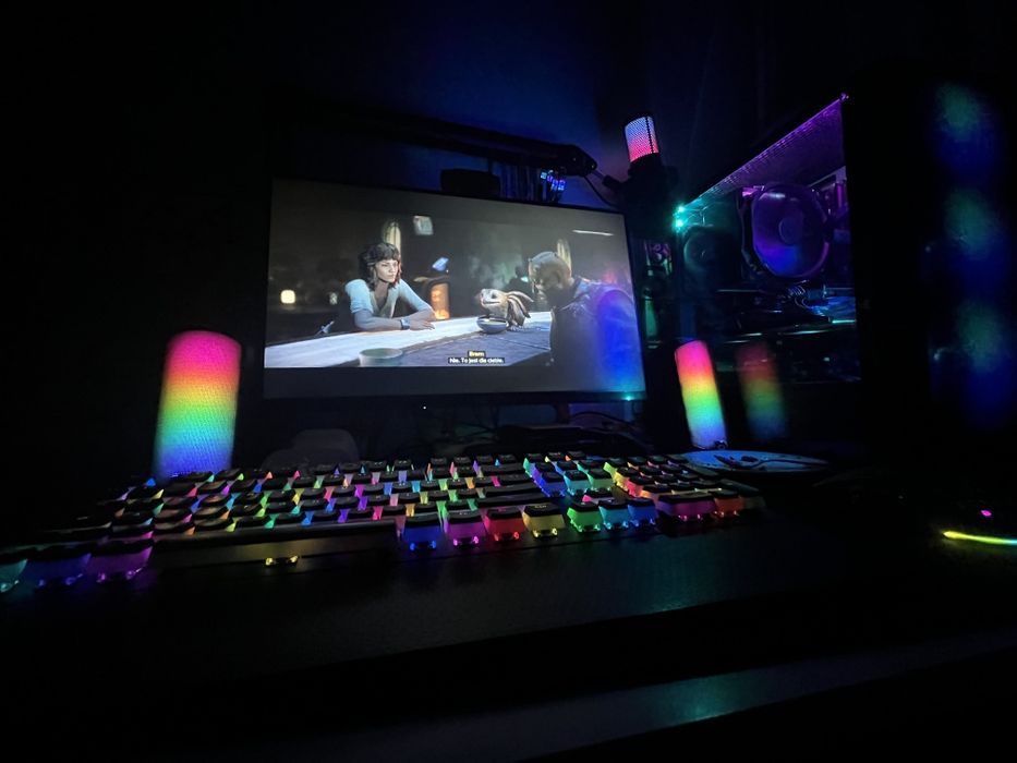 Mocny ZESTAW Gamingowy Ryzen 7 | RX 6700 XT 12GB | 16GB | Monitor + Peryferia SPC Gear | Stan BDB
