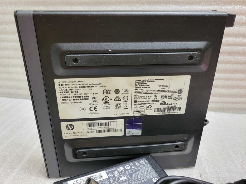 HP ProDesk 600 G1 8/128Gb m.2 NVMe WiFi Win11 Pro i3-4160T Компьютер