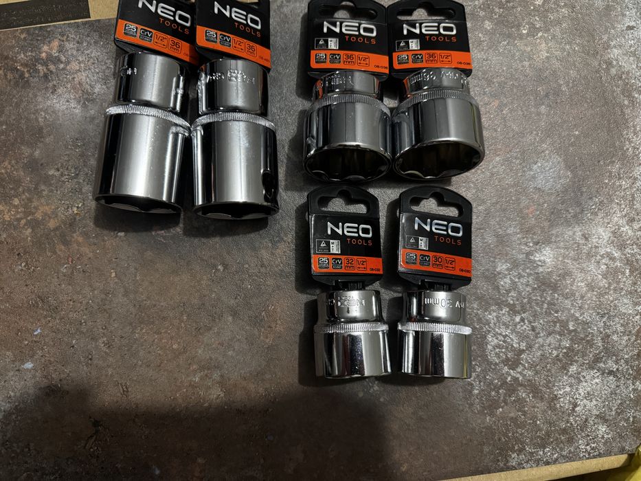 Nasadki NEO Tools 1/2" 30–36 mm – nowe