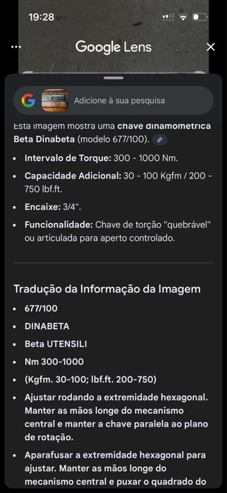 Chave dinamometrica beta