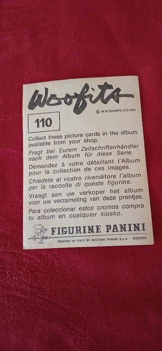 Cromo Woofits, n° 110