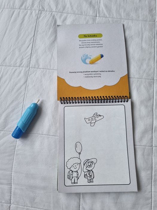 16. Kolorowanka wodna! W podróży malowanka z wodnym pisakiem