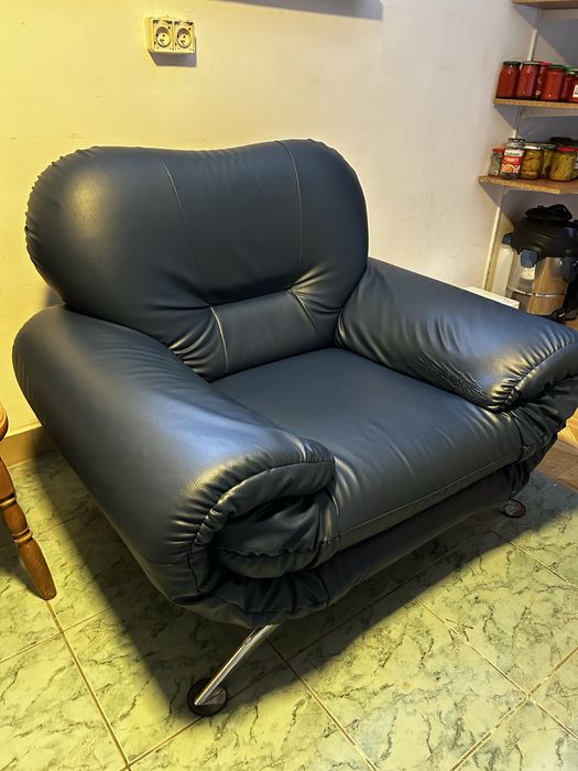 Fotel ze skóry naturalnej