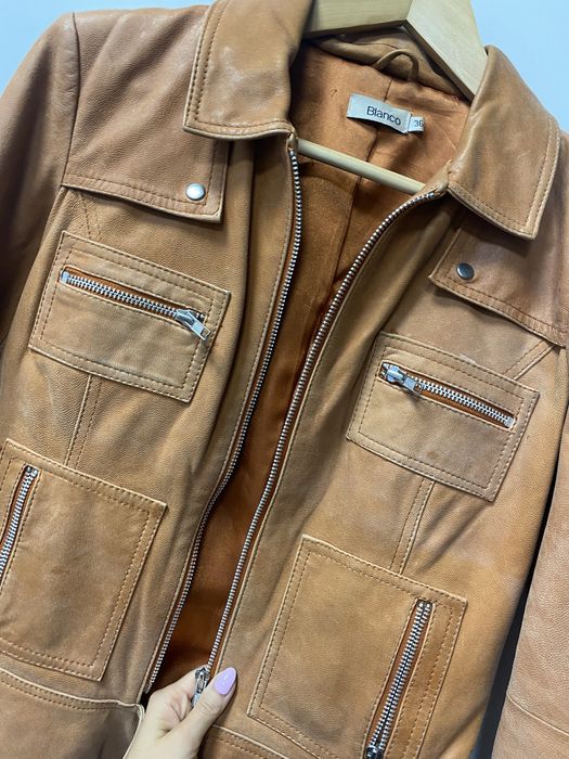 Blanco kurtka skórzana 100% skora naturalna S 36 ramoneska