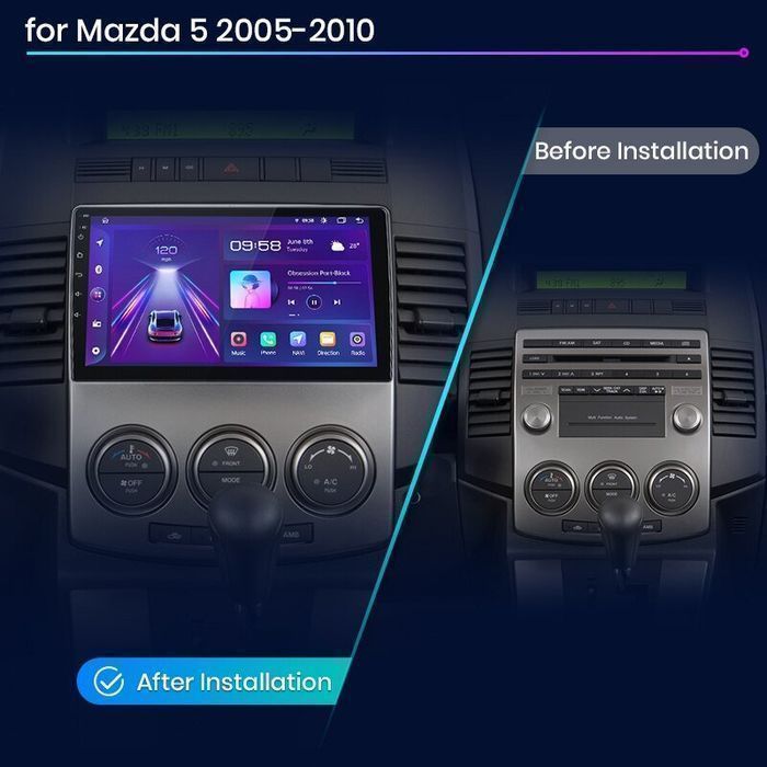 Mazda 5 2005-2010 – Radio Android 9" CarPlay