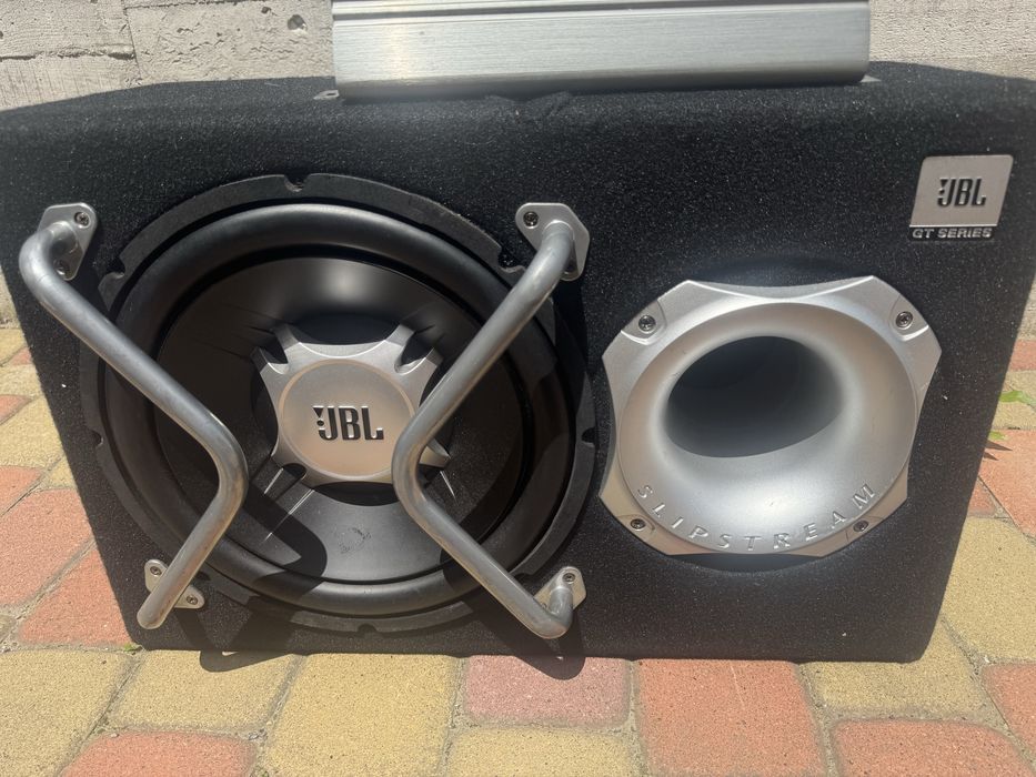 Сабвуфер JBL GT5-1204BR+ підсилювач MAC audio apm 4.0 800 watts
