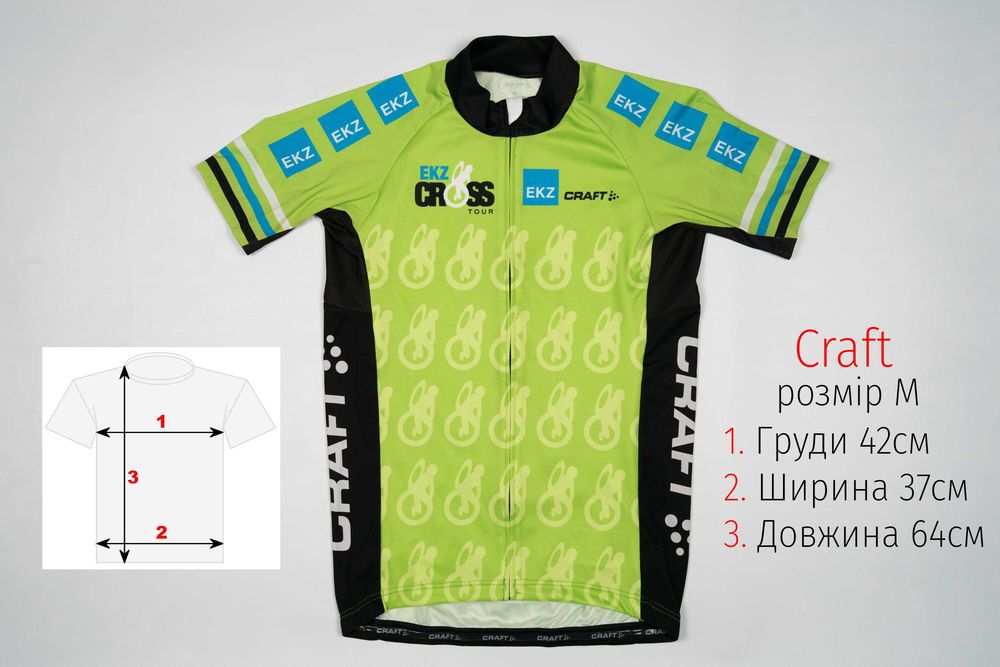 Велофутболка Craft розмір M джерсі велоджерсі велосипедна футболка велоформа велоодяг, джерси велоджерси велосипедная велоформа велоодежда