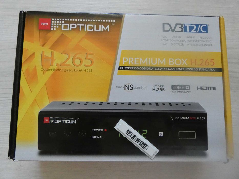Dekoder optimum DVB T2/C PREMIUM BOXH.265