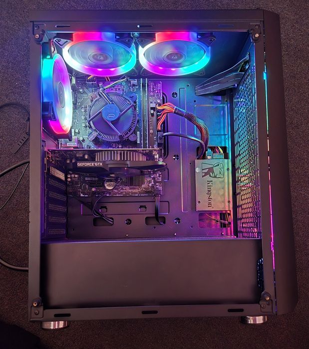 Системний блок, ПК, i3-9100F 4.2 Ghz, 4 GB GTX 1050Ti, 240 GB SSD Kingston