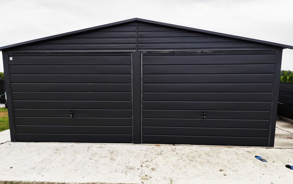 Garaż blaszany 6x5,80 lub inny wymiar Kolor paleta RAL