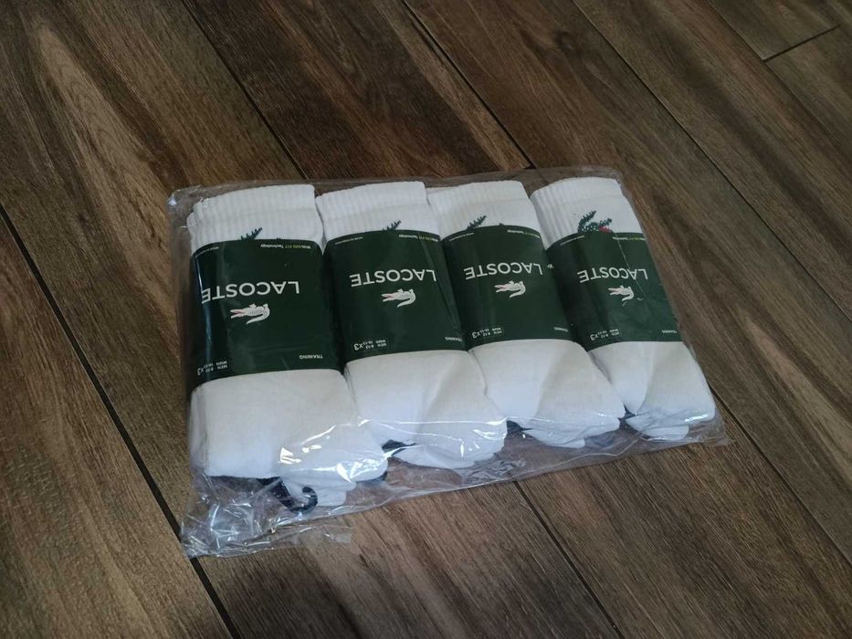 Komplet skarpety męskie Lacoste, 40-46 DRI-FIT 12 sztuk
