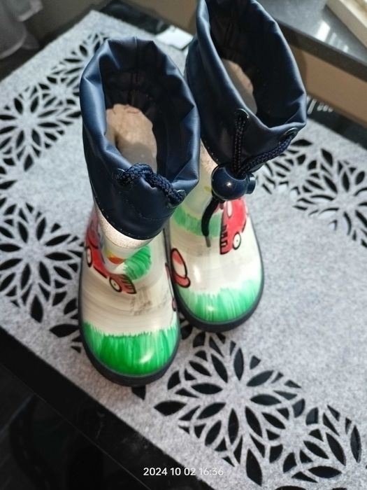 Kalosze ocieplane wełną