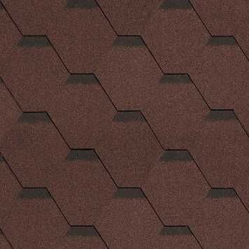 Бітумна черепиця SONATA QUADRILLE SBS (коричневый) 3м2/уп. MIDA Литва