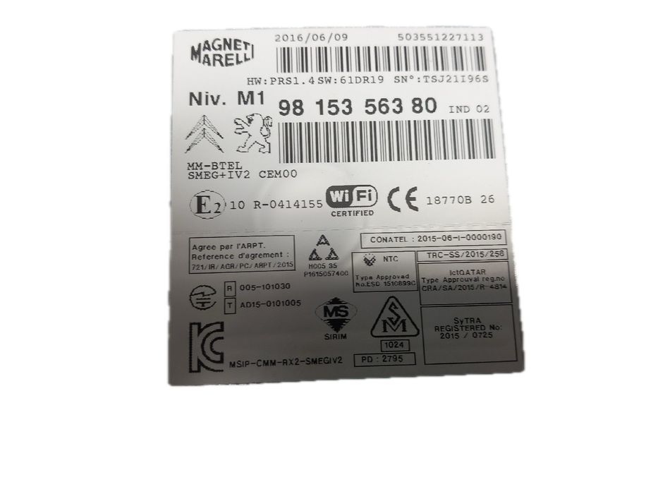 Rádio / auto-rádio PEUGEOT 208