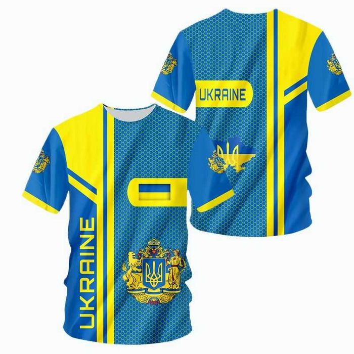 Футболки мужские  логотип Украина и коротким рукавом размер -2XL-3XL